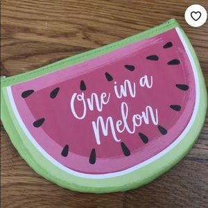 One in a Melon arc half moon zipper bag
